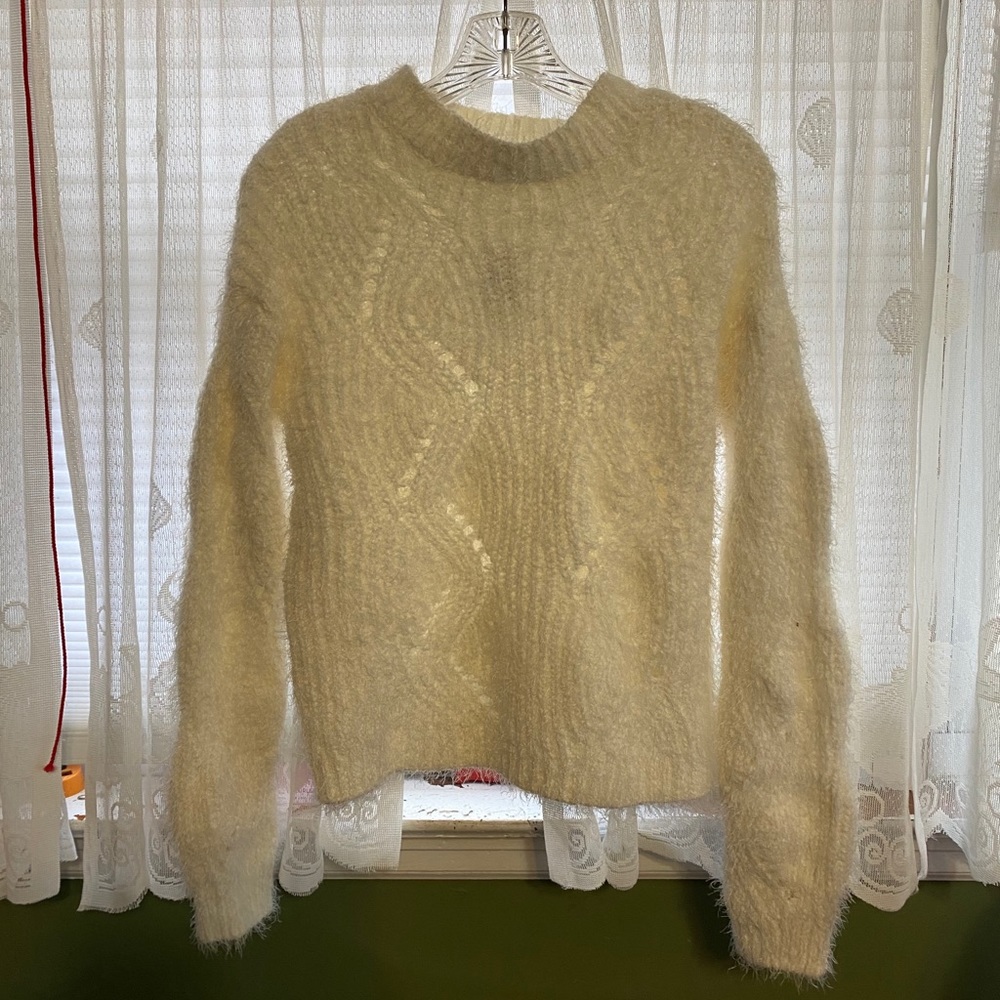 White Fluffy Sweater